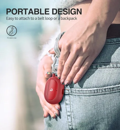 Vista 5 de SURITCH Funda protectora para Beats Studio Buds 2021, Studio Buds+ Plus 2023 con llavero de mosquetón, protector de TPU agradable a la piel a prueba