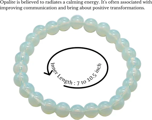 Vista 550 de Amazing Gemstone Crystal Bracelet for Women Men's Gifts - Protection Healing Crystal Bracelet - 8mm Gemstone Beaded Stretchable Bracelet Pulseras