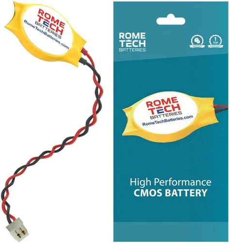 Vista 2 de Rome Tech CR1220 CMOS BIOS Batería para Dell Venue (Tablet) 11 Pro 7130 - Batería de respaldo para laptop 3V RTC CR 1220 con 2 cables