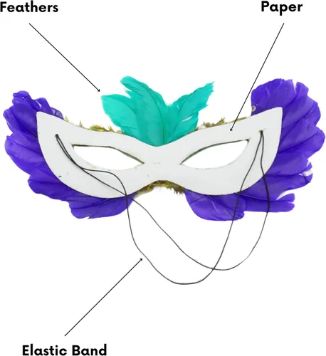 Vista 4 de 4E's Novelty - Máscaras de plumas de fantasía, 12 estilos, para Mardi Gras