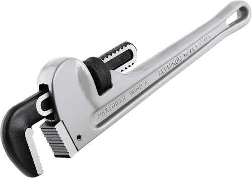 Vista 13 de MAXPOWER Llave de tubo de 10 pulgadas, llave de plomería ajustable de aluminio 40% más ligera