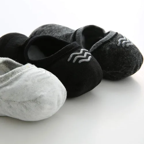 Vista 5 de Calcetines invisibles para hombre 7 pares algodón fino antideslizante corte bajo calcetines para hombre 6-89-1112-14