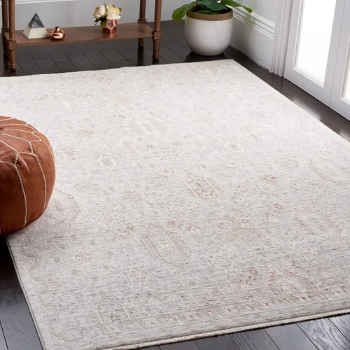 Vista 17 de SAFAVIEH Jardin Collection - Alfombra de área de 5 x 8 pies, gris, lana hecha a mano, ideal para zonas de alto tráfico en sala de estar, dormitorio
