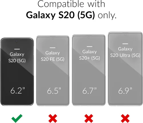 Vista 2 de Crave para Samsung Galaxy S20 Funda, Funda de Protección a Prueba de Golpes de Doble Capa para Samsung Galaxy S20 5G (15.7 cm) - Aqua