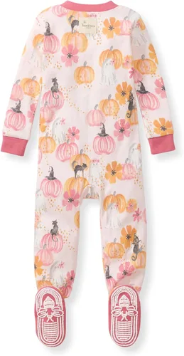 Vista 110 de Burt's Bees Baby Pijama para bebé niña, 100% algodón orgánico, pijama de una pieza, overol diagonal con cremallera, ajuste cómodo