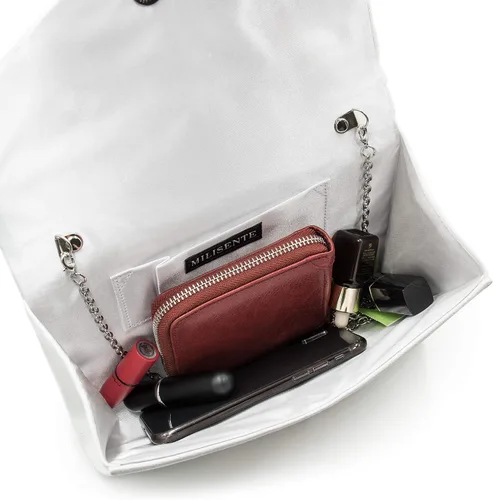 Vista 3 de Milisente - Cartera de noche para mujer, monedero de gamuza en bandolera