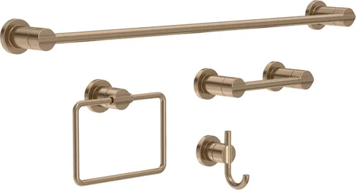 Vista 9 de Delta Soporte de papel higiénico giratorio Bronce champán Soporte de pared Accesorios de baño Nicoli