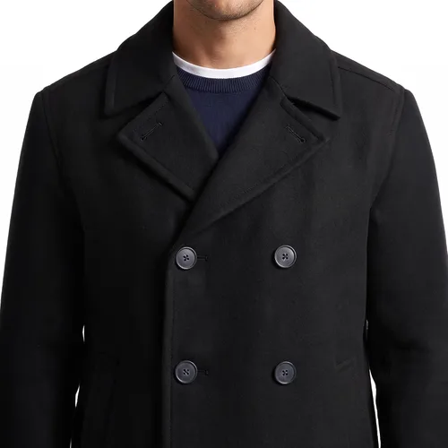 Vista 7 de Nautica Peacoat de mezcla de lana para hombre 2-Caviar