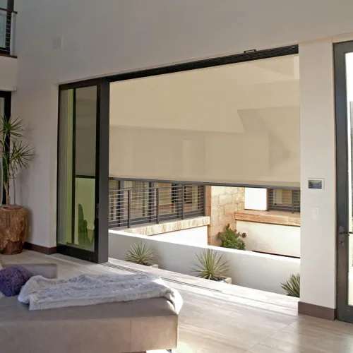 Vista 8 de ZSHINE Persianas enrollables motorizadas para patio al aire libre