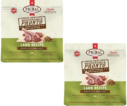 Vista 32 de Primal Comida para Perros Cachorro Liofilizada, Pronto Mini Nuggets; Sirva con Cuchara, Comida Completa y Equilibrada; También Use Como Tapa