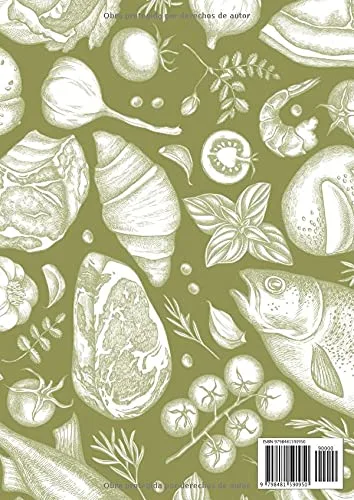 Vista 2 de Las Recetas favoritas del Padrino Libro de cocina personalizado para recetas favoritas 50 recetas para completar Gran formato A4 Regalo ideal