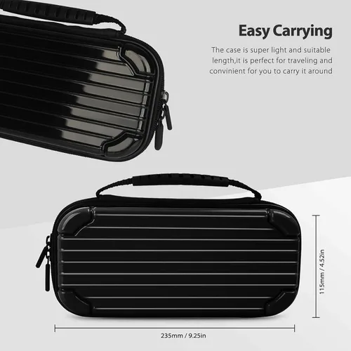 Vista 6 de CALLCASE Carrying Case for Switch Lite with Glass Screen Protector, Portable Hard Shell Travel Case Storage Bag for Switch Lite Console and