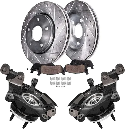 Vista 31 de Detroit Axle - Kit de freno trasero para Chrysler Town & Country Dodge Grand Caravan VW Routan, repuesto de pastillas de freno de cerámica