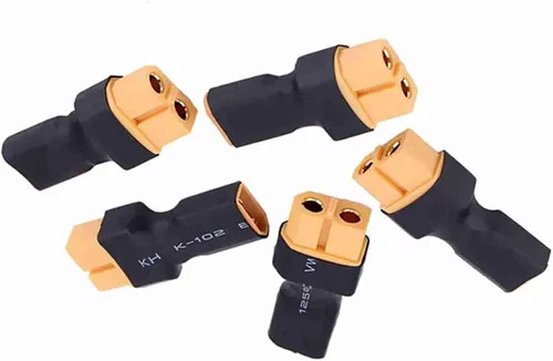 Vista 8 de Oumefar 5 unids a enchufe hembra macho adaptador convertidor para RC FPV Drone Car LiPo cargador de batería ESC (XT30 macho a hembra)
