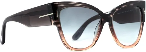 Vista 3 de Tom Ford Anoushka TF371 - Gafas de sol marco gris y lente de humo degradado 2244 in