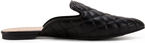 Vista 4 de Sandalias planas trenzadas con punta puntiaguda para mujer, sin espalda, tacón bajo, con corte casual