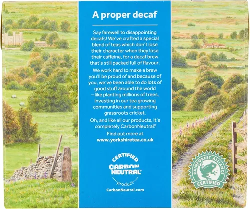 Vista 3 de 3 x té descafeinado Yorkshire, 80 bolsitas de té
