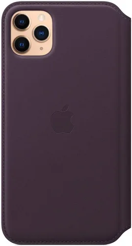 Vista 5 de Apple Folio de cuero (para iPhone 11 Pro Max) - Berenjena