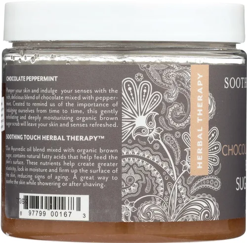 Vista 5 de Soothing Touch Exfoliante de azúcar morena, menta y chocolate - 16 onzas