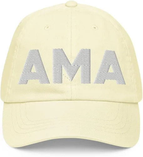 Vista 7 de AMA Airport Hat (Embroidered Pastel Baseball Cap) Flying to Amarillo Airport Gift