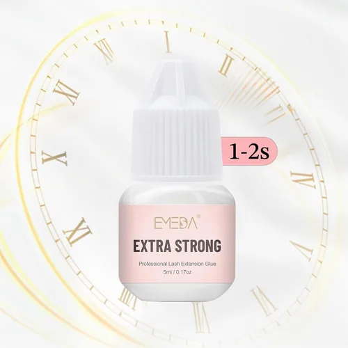Vista 5 de EMEDA - Pegamento profesional para extensiones de pestañas, 0.5S/1S/2-3S/secado rápido, sujeción fuerte, impermeable, hipoalergénico, sin látex