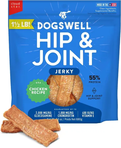 Vista 12 de DOGSWELL Hip & Joint Mini Jerky - Golosinas para perros, pechuga de pollo