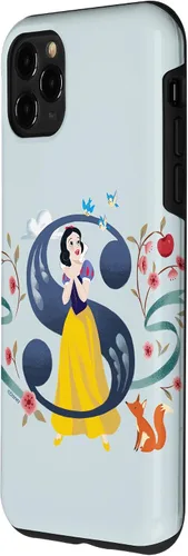 Vista 2 de iPhone 11 Pro Max Disney Princess Alphabet Monogram Letter S para funda blanca nieve