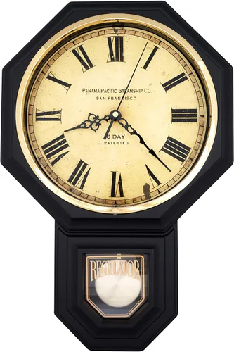 Vista 23 de JUSTIME Reloj de pared clásico vintage tradicional de estilo Schoolhouse, con péndulo y melodía Westminter cada hora, relojes de pared con melodía