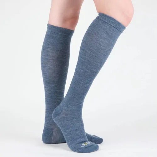 Vista 3 de JAVIE - Calcetines de compresión graduados de 80 % lana merino ultra suaves de 15 a 20 mmHg para mujeres y hombres