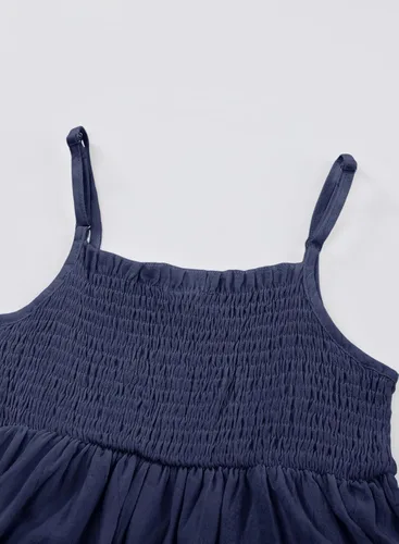 Vista 6 de blibean Vestido de tirantes delgados ajustables para niñas de 5 a 12 años