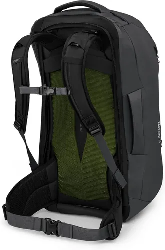 Vista 3 de Osprey Europe Mochila Farpoint 70 para hombre, color gris Tunnel Vision