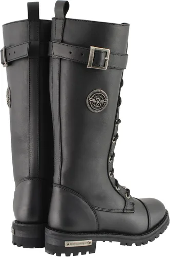 Vista 7 de Milwaukee Leather Botas de tiro alto de encaje a punta de 14 pulgadas para mujer Redondo Ancho - Mbl9355w