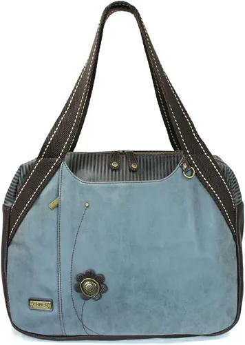 Vista 3 de CHALA Bolso Bowling Zip Tote Garden Creature Colecciones Indigo (Bluebird), Azul Pájaro
