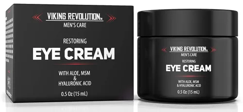 Vista 6 de Viking Revolution Crema natural para ojos para hombres, antienvejecimiento, ojeras, tratamiento debajo de los ojos, crema hidratante para los ojos