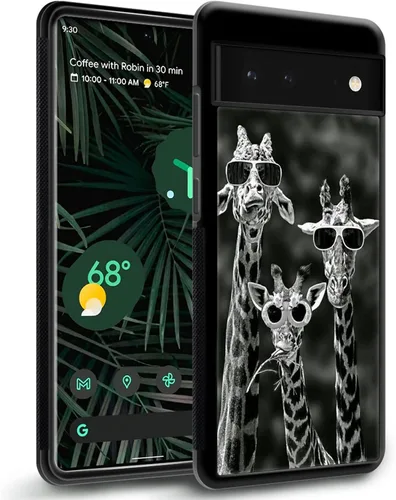 Vista 2 de CARLOCA Funda compatible con Google Pixel 6, diseño gráfico de moda a prueba de golpes, protección antiarañazos y caídas, Google Pixel 6 en blanco