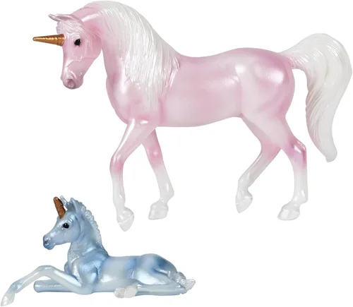Vista 3 de Breyer Horses Stablemates Series Carrozas mágicas de unicornio y potro B-SM-10666