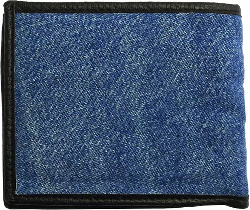 Vista 6 de Bijoux De Ja Monedero Billetera Billetera Pequeña Vaquera Azul Unisex, Mezclilla azul, Cartera francesa
