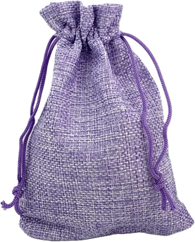 Vista 70 de Palmhomee Paquete de 20 bolsas de regalo de arpillera con cordón, bolsas de joyería de lino, bolsas de yute de boda para joyas y bolsas