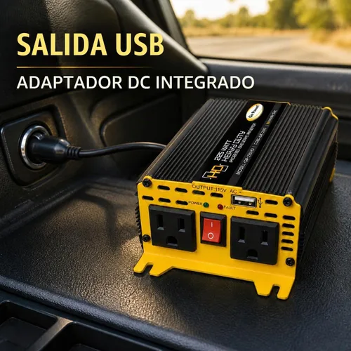 Vista 3 de Go Power GP-225HD - Inversor de corriente de onda sinusoidal modificada