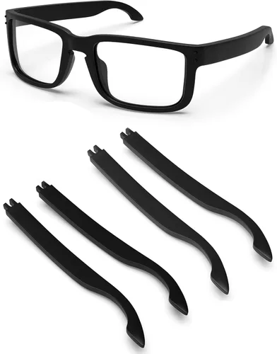 Vista 9 de Eye Opening Stuff Brazos de repuesto compatibles con gafas de sol Oakley Holbrook OO9102/Holbrook XL/Holbrook Asian Fit Negro claro
