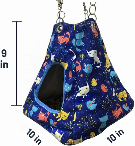 Vista 3 de Accesorios de jaula de nación de hurón, rata de hurón, juego de hamaca de rata de hurón, túnel de tienda de campaña para cualquier ropa de cama