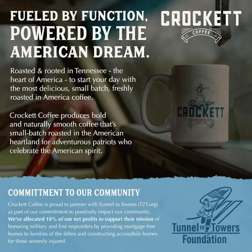 Vista 7 de Crockett Coffee Café orgánico de hongos con aceite MCT, mezcla funcional rica en antioxidantes de 7 hongos orgánicos para un enfoque claro, salud