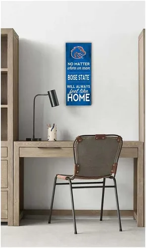 Vista 2 de KH Sports Fan Boise State Broncos 7.0 x 18.0 in No Matter Where Sign, talla única, multicolor