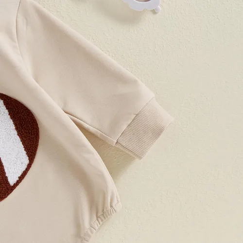 Vista 85 de MERSARIPHY Sudadera de fútbol para bebé, traje de manga larga con letras divertidas, ropa de otoño e invierno