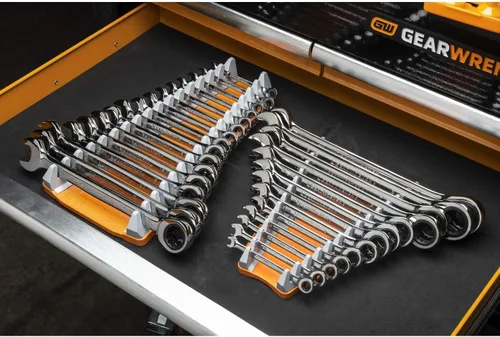 Vista 9 de GEARWRENCH 83121 - Estante reversible para llaves de 2 piezas, 16 ranuras