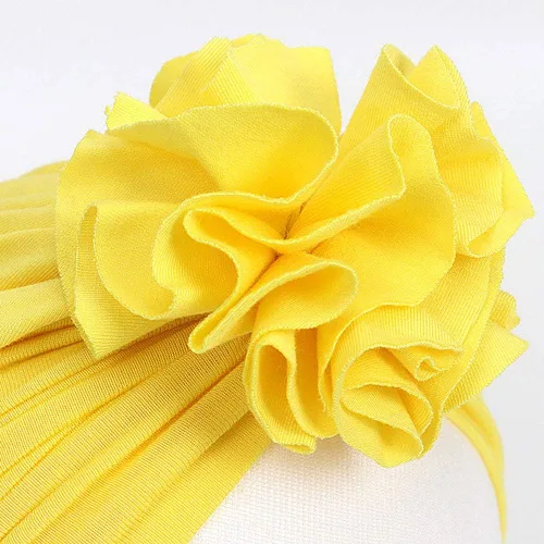 Vista 5 de Newborn Babies Headwrap Hat Infant Toddler Cotton Soft Cute Nursery Beanie Headbands Top Bowknot Cap 5 piezas flor/3-3 años