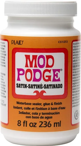Vista 2 de Mod Podge PLCS11272 Sellador de base de agua, pegamento, acabado satinado, 8 onzas., transparente