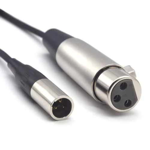 Vista 7 de Cable de micrófono de solapa XLR de 3 pines macho a 3 zócalos hembra Mini XLR Pro - Cable TA3-XLR