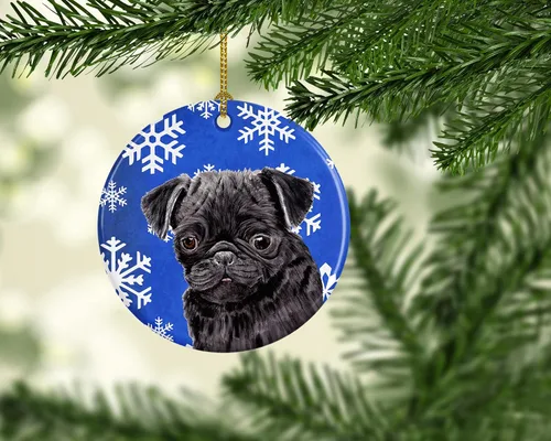 Vista 277 de Caroline's Treasures Cavalier Spaniel - Adorno de cerámica para colgar en el árbol de Navidad, para el hogar, Navidad, fiestas, regalo, 3 pulgadas