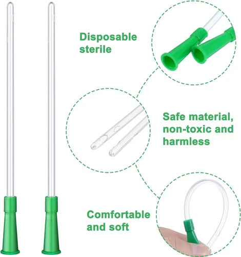 Vista 3 de Nuanchu Kit de Suministros de Tubos de Reemplazo de PVC 30, Tubos Claros de Reemplazo con Manguera Flexible de Extremo Redondeado para Inserción
